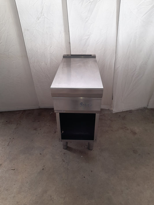 Banco inox AISI 304 con 1 cassetto, L 40 cm, P 90 cm, H 85 cm — usato Attrezzatura da ristorazione usata Sd Service Store