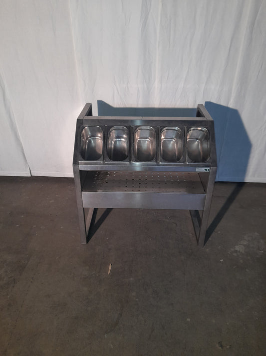 Banco posate e pane AISI 304, L 90 P 60 H 85 cm — usato Attrezzatura da ristorazione usata Sd Service Store
