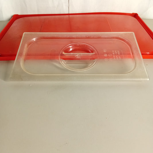 Coperchio Gastronorm GN 1/3 in policarbonato con maniglia, 32 × 17 cm — usato Attrezzatura da ristorazione usata Sd Service Store
