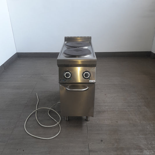 Cucina elettrica professionale a 2 piastre, 380 V, L 40 cm, P 90 cm, H 85 cm — usata Attrezzatura da ristorazione usata Sd Service Store