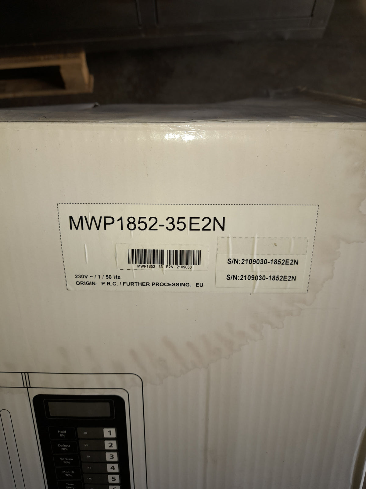 Forno a microonde professionale AISI 304, 220 V, 3 kW, con imballo — usato Attrezzatura da ristorazione usata Sd Service Store