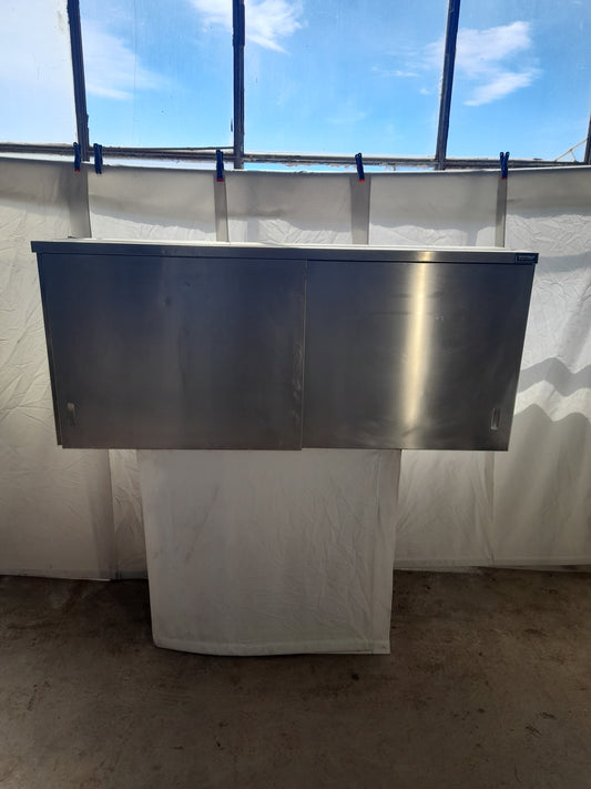 Pensile a muro inox AISI 304, L 160 cm, P 40 cm, H 65 cm — usato Attrezzatura da ristorazione usata Sd Service Store