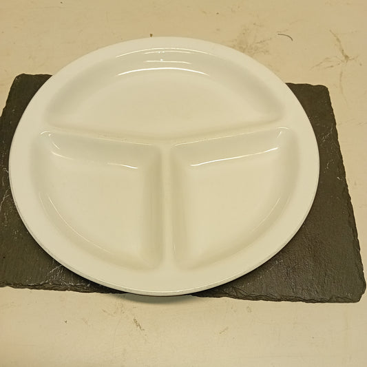 Piatti Saturnia in porcellana a 3 scomparti per tris di primi, Ø 30 cm — usati Attrezzatura da ristorazione usata Sd Service Store