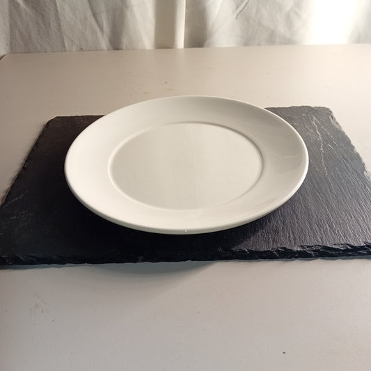 Piatto piano Dudson in porcellana vetrificata, Ø 25 cm — usato Attrezzatura da ristorazione usata Sd Service Store