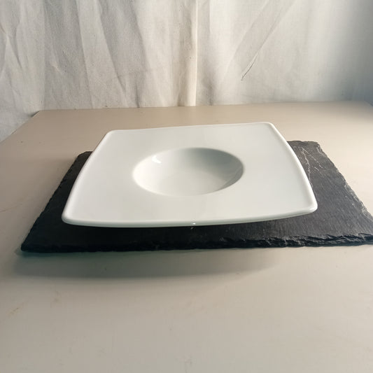 Piatto fondo design Lubiana in porcellana, 26 × 26 cm — usato Attrezzatura da ristorazione usata Sd Service Store