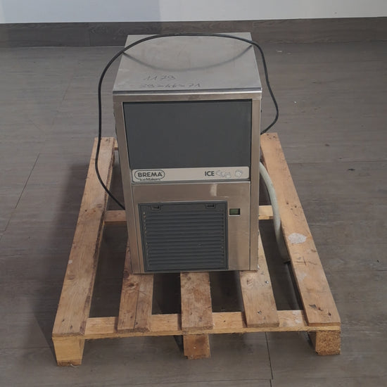 Produttore di ghiaccio Brema a cubetto pieno, 22 kg/giorno, L 39 cm, P 46 cm, H 71 cm — usato Attrezzatura da ristorazione usata Sd Service Store