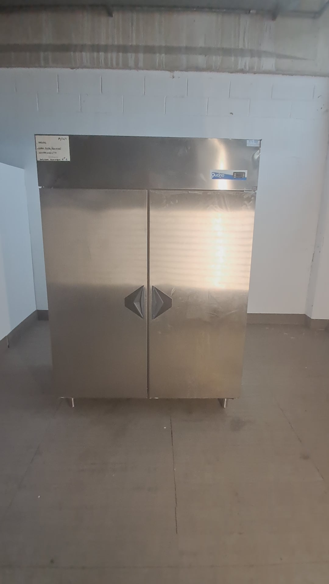 Frigorifero positivo a 2 colonne da 1400 L in acciaio inox AISI 304, L 144 cm, P 80 cm, H 203 cm — usato Attrezzatura da ristorazione usata Sd Service Store