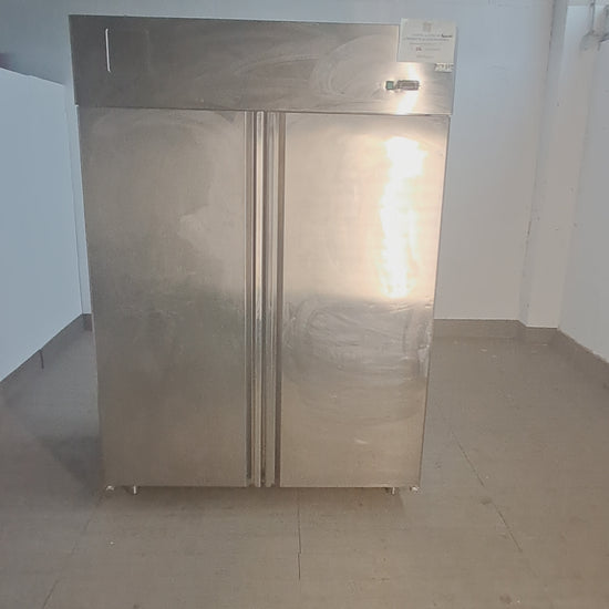 Frigorifero positivo a 2 colonne da 1400 L in acciaio inox AISI 304, L 140 cm, P 80 cm, H 203 cm — usato Attrezzatura da ristorazione usata Sd Service Store