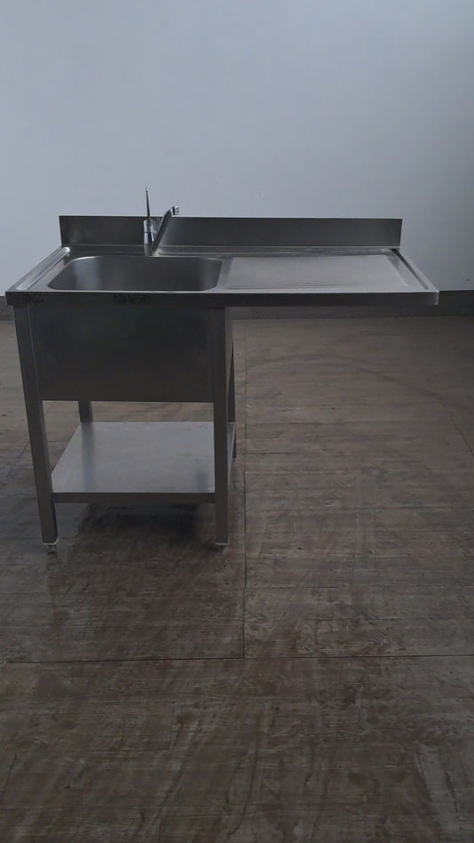 Lavandino usato 1 vasca ,spazio lavasttoviglie ( vasca 50x50x30) misure L 120 P 70 Alto 85 Attrezzatura da ristorazione usata Sd Service Store