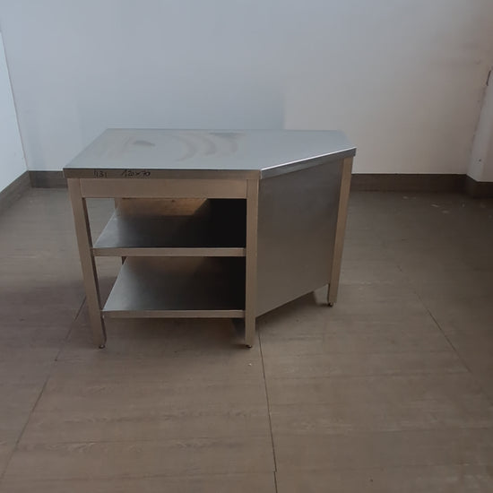 Tavolo in acciaio inox AISI 304, L 120 cm, P 70 cm, H 85 cm — usato Attrezzatura da ristorazione usata Sd Service Store