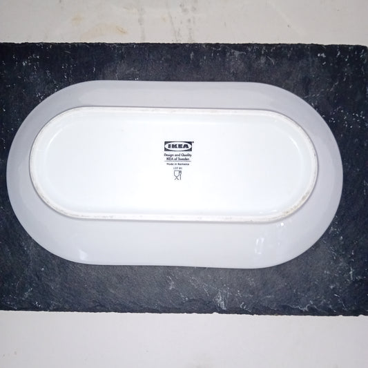 Piatto da portata/vassoio in ceramica usato, 27cm x 14cm, Ikea Attrezzatura da ristorazione usata Sd Service Store