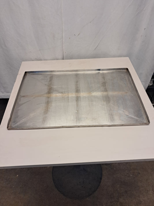 Teglia forno in acciaio, 60x40cm, altezza 1,5cm, usata per la ristorazione Attrezzatura da ristorazione usata Sd Service Store