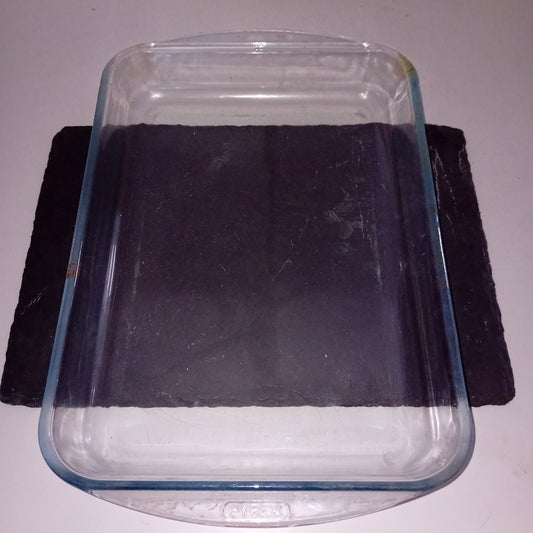 Pirofila in vetro temperato usata Pyrex 40x25cm