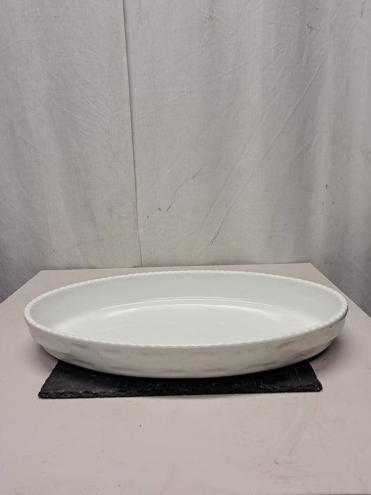 Pirofila in porcellana, 28x16cm, altezza 4,5cm usata per la ristorazione Attrezzatura da ristorazione usata Sd Service Store