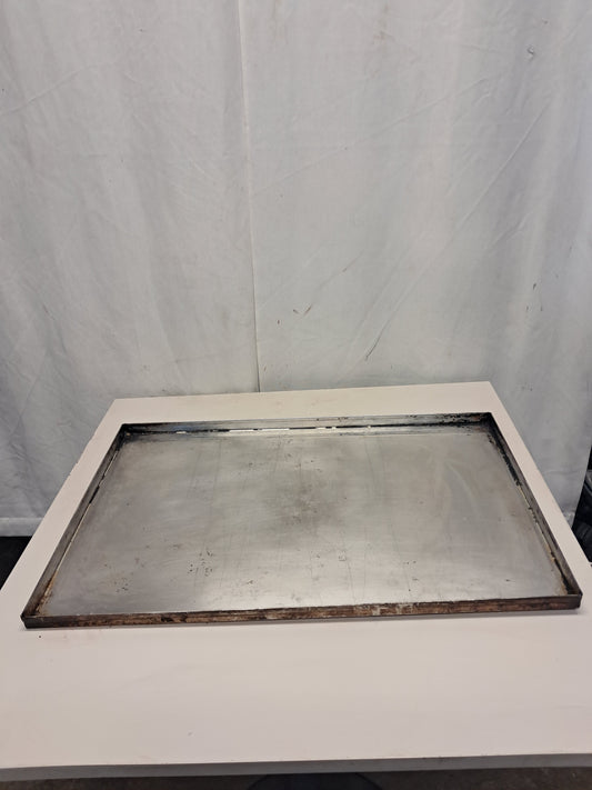 Teglia forno in acciaio, 60x40cm, altezza 2cm, usata per la ristorazione Attrezzatura da ristorazione usata Sd Service Store