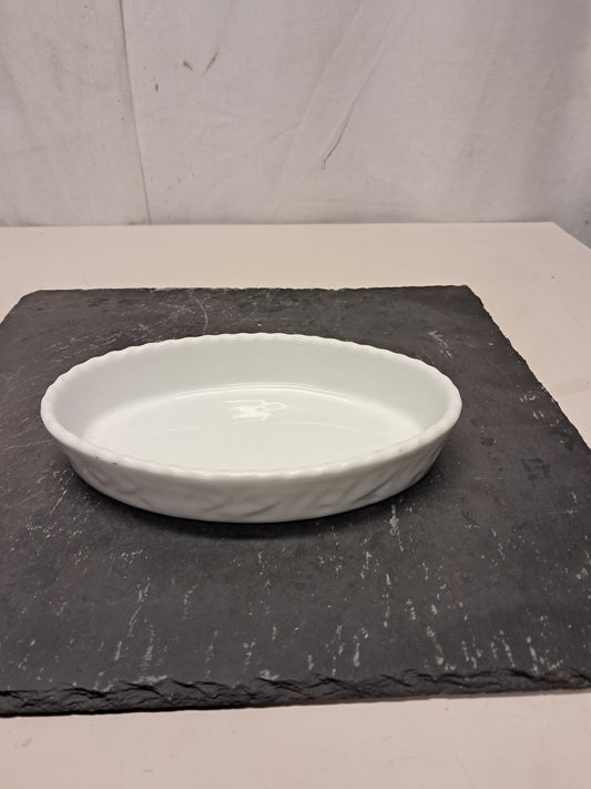 Pirofila in porcellana 19x13cm , altezza 3,5cm, usata per la ristorazione Attrezzatura da ristorazione usata Sd Service Store