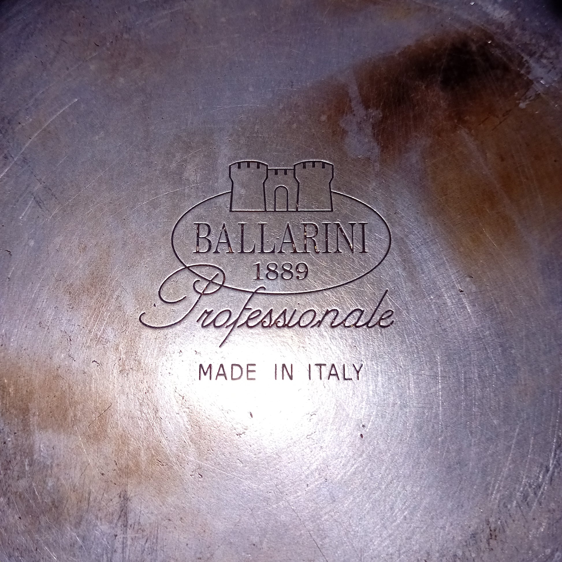 Pentola in alluminio usata con manico marca Ballarini, diametro 20cm, altezza 10cm Attrezzatura da ristorazione usata Sd Service Store