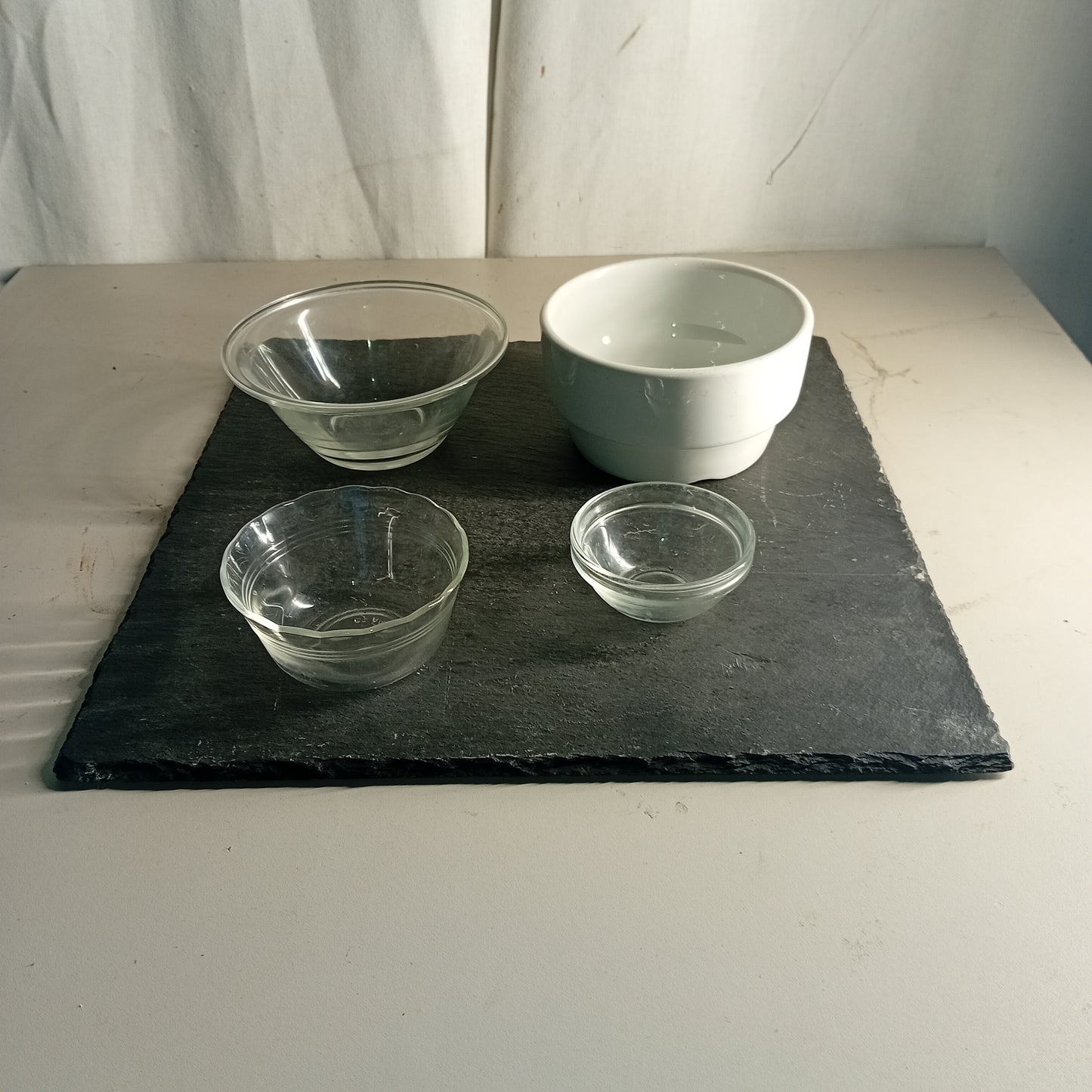 Tagliere per aperitivo usato in ardesia 34x34cm Ristorazione Sd Service Store