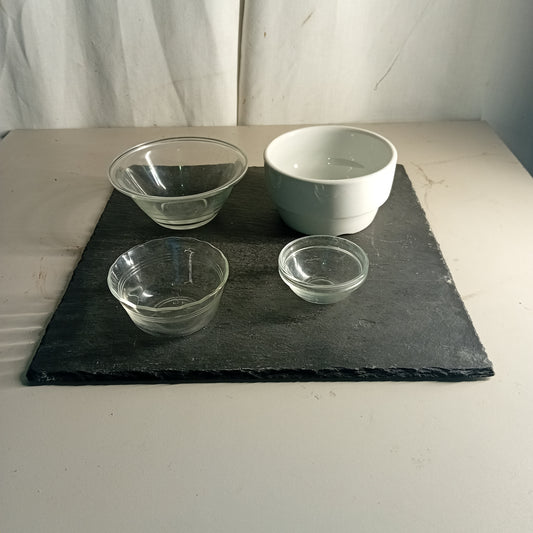 Tagliere per aperitivo usato in ardesia 34x34cm Ristorazione Sd Service Store