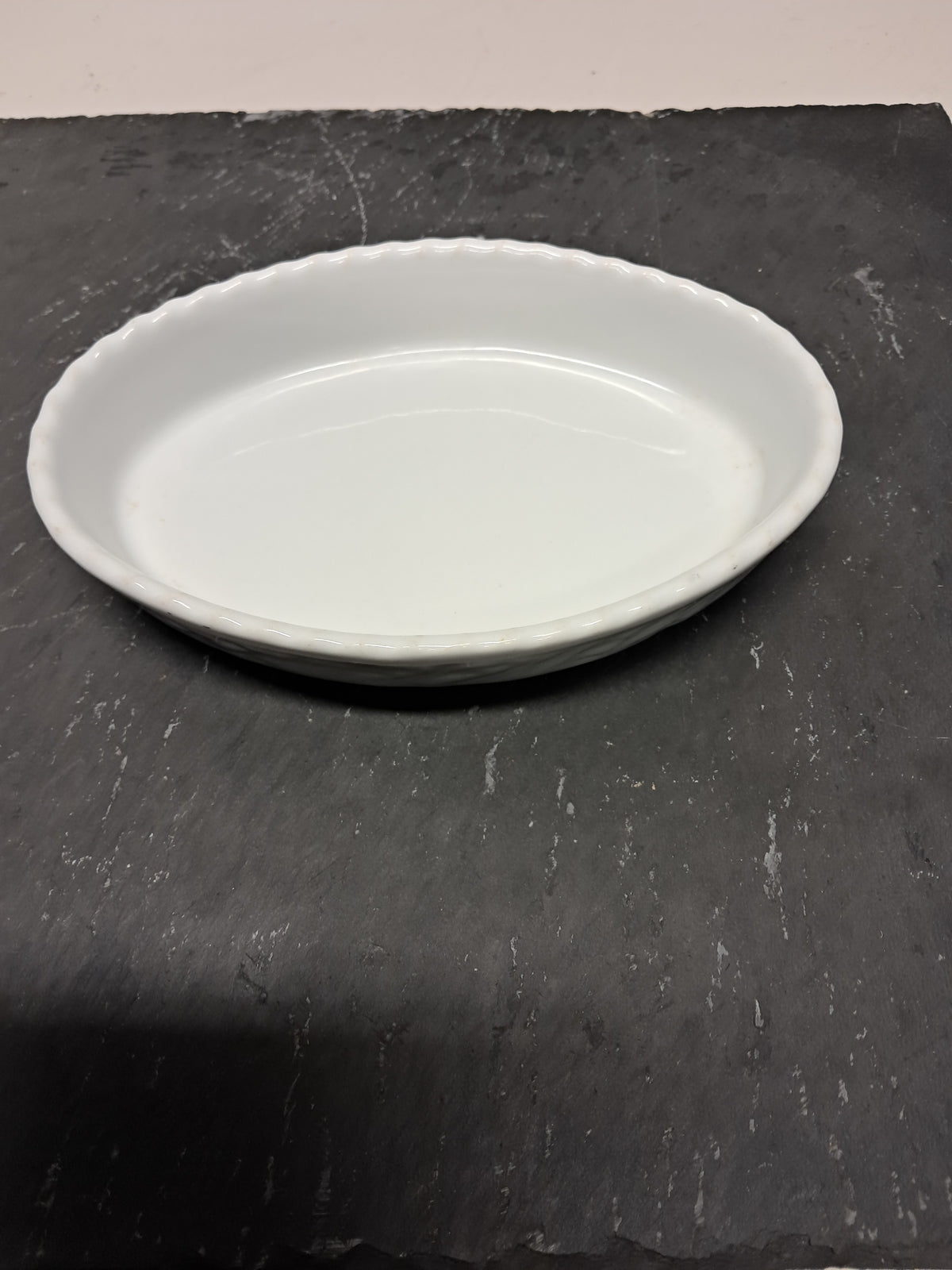 Pirofila in porcellana 19x13cm , altezza 3,5cm, usata per la ristorazione Attrezzatura da ristorazione usata Sd Service Store