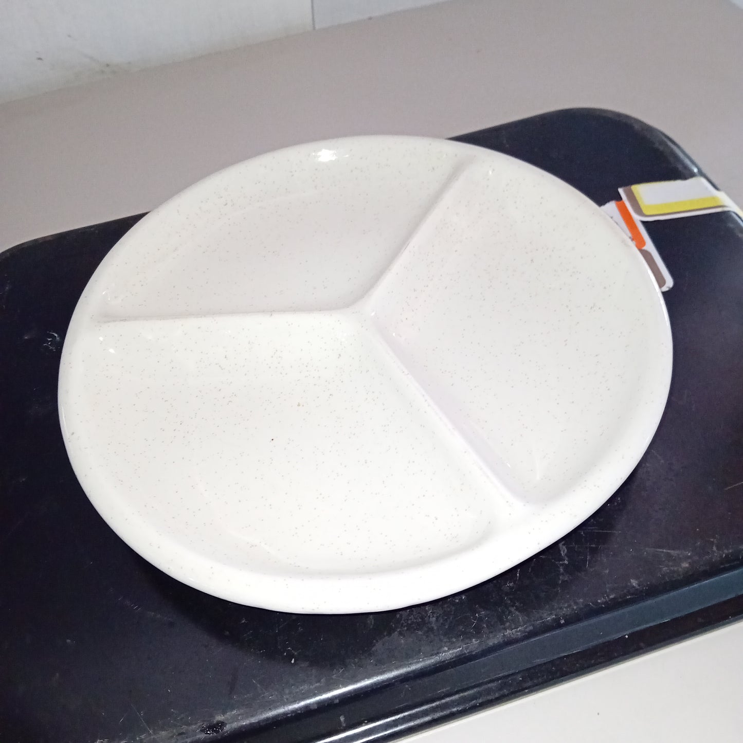Piatti fondi usati in ceramica con 3 scomparti diametro 25cm Attrezzatura da ristorazione usata Sd Service Store