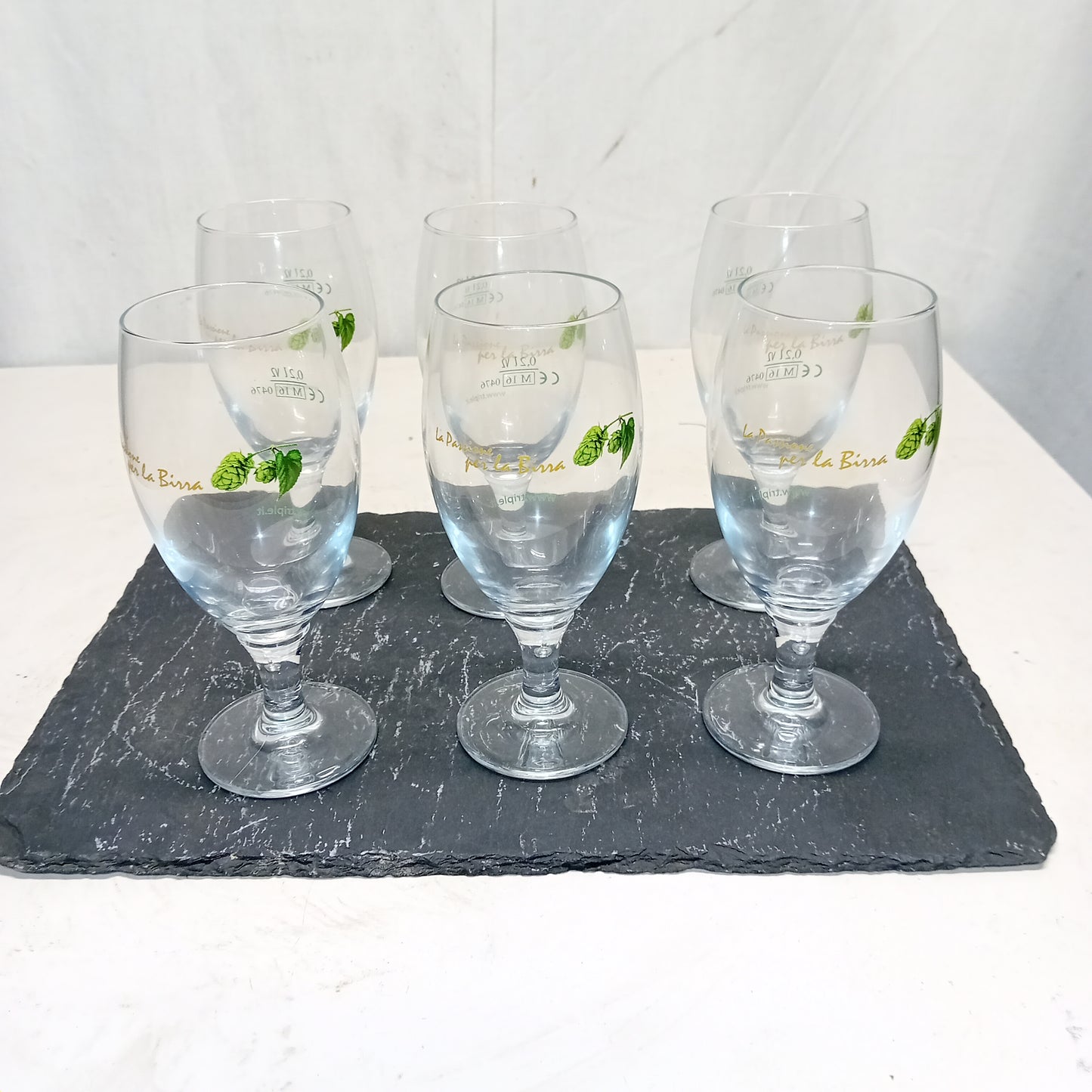 Bicchieri da birra usati, da 0,2 litri e mezzo, 1 set composto da 6 bicchieri Ristorazione Sd Service Store