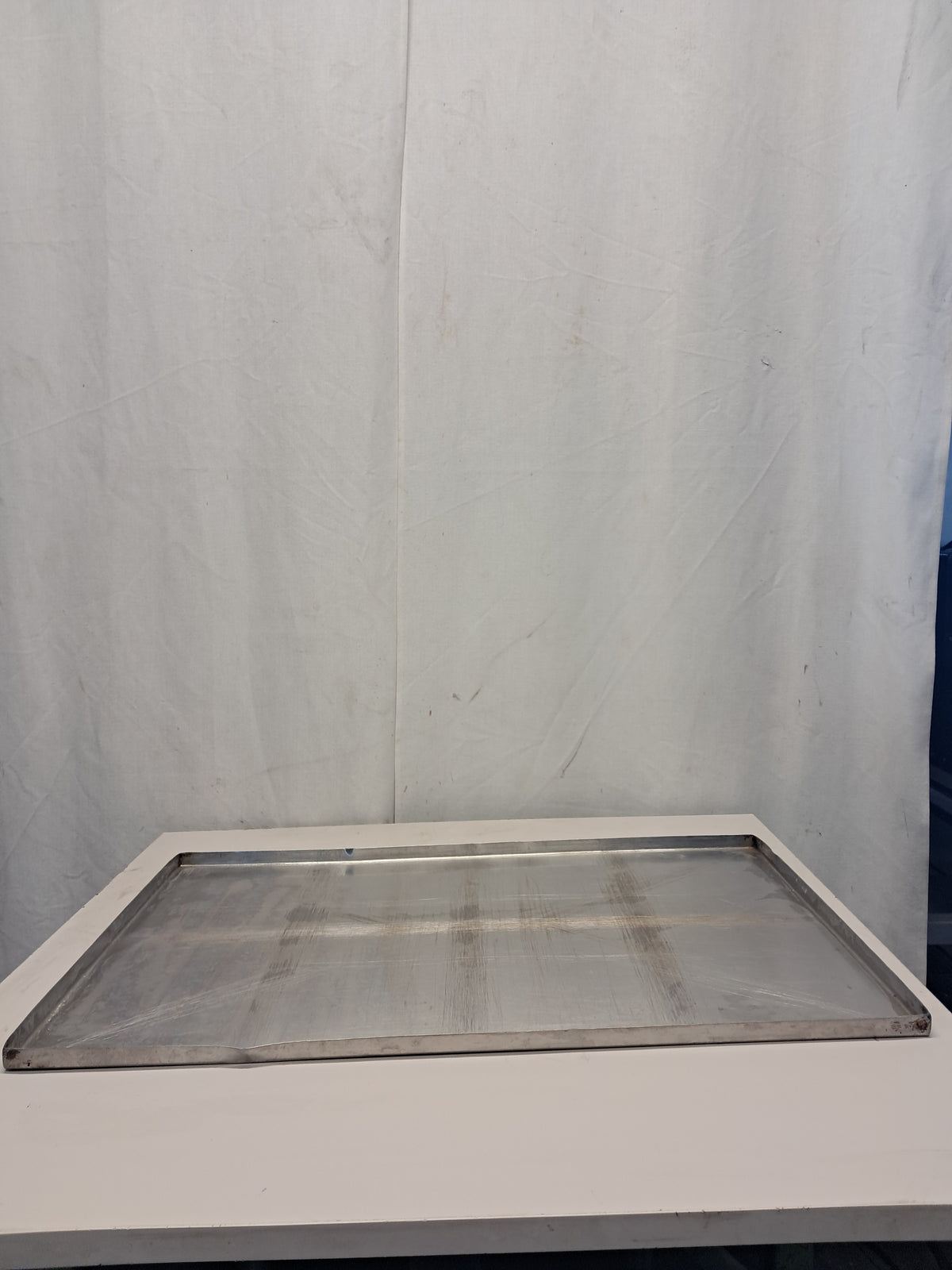 Teglia forno in acciaio, 60x40cm, altezza 1,5cm, usata per la ristorazione