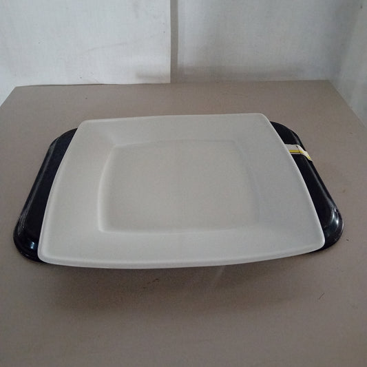 Piatto piano usato in porcellana marca Lubiana 32x32cm Ristorazione Sd Service Store