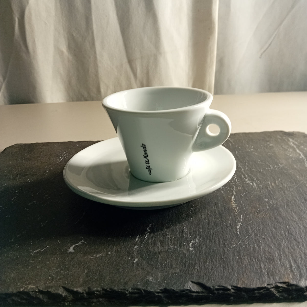 Set 6 tazze El Mundo in porcellana per cappuccino con piattini — usate Attrezzatura da ristorazione usata Sd Service Store