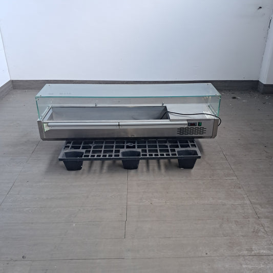 Vetrina refrigerata porta ingredienti per pizzeria, L 160 cm, P 40 cm, H 45 cm — usata Attrezzatura da ristorazione usata Sd Service Store